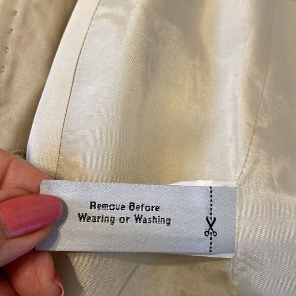 J Crew Tan Blazer Jacket One Button Closure Fully Lined Summer Lightweight Sz 8 - Picture 10 of 10